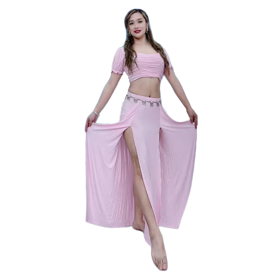 Simple Stretchy Costume Set Plus-sizes Available Raqs Troupe Costume