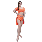 Simple Stretchy Costume Set Plus-sizes Available Raqs Troupe Costume