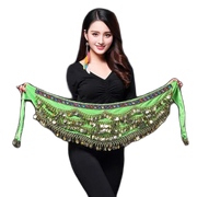 Belly Dance Coin Belt - Many Colors Festival Hip Scarf Raqs