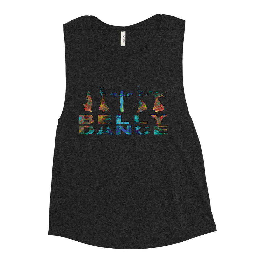 "Belly Dance" Ladies' Tank Top 2XL Lifestyle Raqs Shirts Tops