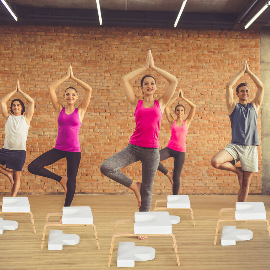 Yoga Headstand Bench with Thick Pad Exercise & Fitness Lifestyle Yoga