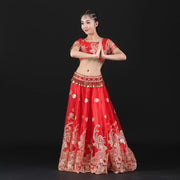 Bollywood Dance Costume 4-piece Set Bollywood Raqs Troupe Costume