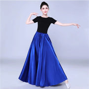 Long Satin Dance Skirt One Size, Many Colors Royal blue one-size Belly Dancing Novelty & Special Use Raqs Stage & Dance Wear