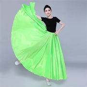 Long Satin Dance Skirt One Size, Many Colors Light green one-size Belly Dancing Novelty & Special Use Raqs Stage & Dance Wear