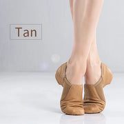 Leather Jazz Dance Shoes tan Footwear Raqs Shoes