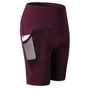 High Waist Compression Quick Dry Yoga Shorts Wine Activewear Apparel New Pants Yoga