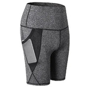 High Waist Compression Quick Dry Yoga Shorts Gray Activewear Apparel New Pants Yoga