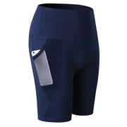 High Waist Compression Quick Dry Yoga Shorts Navy Activewear Apparel New Pants Yoga