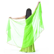 Sheer Polyester Chiffon Half-Circle Veil Belly Dancing Dance Props Novelty & Special Use Raqs Stage & Dance Wear Veils