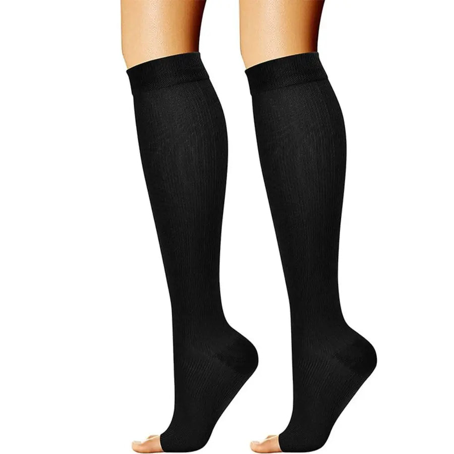 Open-Toe Compression Socks No Zipper Lifestyle New Socks