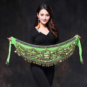 Belly Dance Coin Belt - Many Colors Festival Hip Scarf Raqs