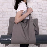 The Versatile Canvas Yoga Tote Dark Grey Bags Lifestyle Yoga