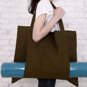 The Versatile Canvas Yoga Tote Army Green Bags Lifestyle Yoga