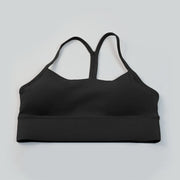 Y-Back Sports Bra -- Quick drying, Breathable Medium Support Black Activewear Apparel New Yoga