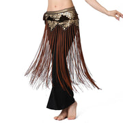 Tribal Long Fringe/Sequin Hip Scarf Hip Scarf Raqs Tribal