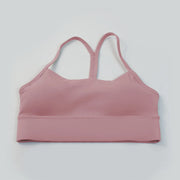 Y-Back Sports Bra -- Quick drying, Breathable Medium Support Mauve Activewear Apparel New Yoga