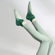 Gradient Yoga Toe Socks Green Gradient US sock size 9-11 Footwear Socks Yoga Yoga Socks