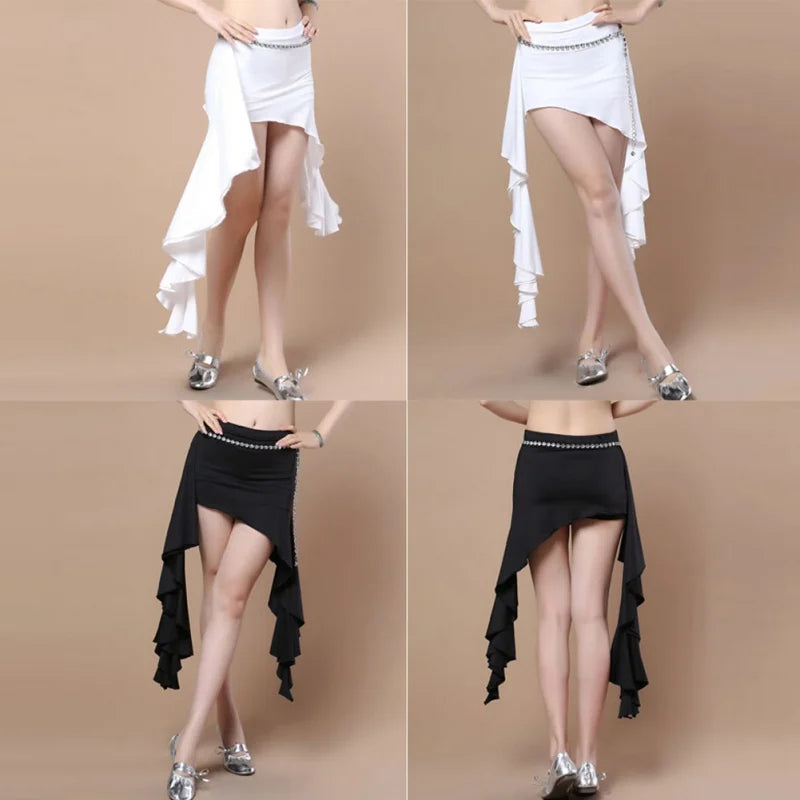 Simple Hip Scarf with Chain Accent Belly Dance Hip Scarf Raqs