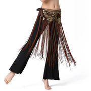 Tribal Long Fringe/Sequin Hip Scarf Hip Scarf Raqs Tribal